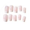 False Fingernails Pink Artificial False Nails Tips Full Cover Square Fake Nails