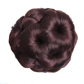 Womens Hair Chignon Curly Disk Updo Hairpieces Hair Bun Extensions Claw, Brown