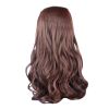 One-piece Curly Wave Clip-on Hair Extensions Hairpieces 5 Clips 20" -Light Brown