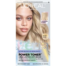 L'Oreal Paris Feria Power, Long Lasting Anti Brass Toner, Natural Blonde 9N, 1 fl oz