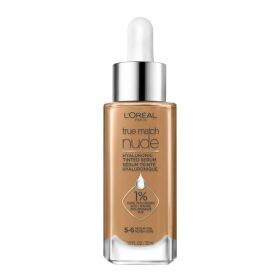 L'Oreal Paris True Match Hyaluronic Tinted Serum Foundation, Medium Tan, 1 fl oz