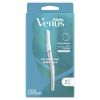 Gillette Venus Female Facial Razor, Exfoliating Dermaplaning Tool for Face, 2 Blade Refills, White