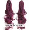 Ponytail Extension Claw Curly Wavy Clip-on Hairpiece One Piece Long Ponytail Hair Extensions,Wine Red