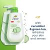 Dove Refreshing Liquid Body Wash with Pump Cucumber & Green Tea Cleanser, 30.6 oz