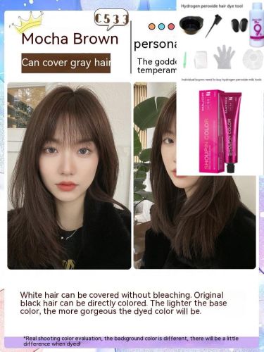 Ammonia-free Hair Color Paste Monochrome Paste Cover White Hair Multi-segment Color One-step Black Tea Gray Blue Black Hair Dye Ammonia-free Hair Color Paste Monochrome Paste Cover White Hair Multi-segment Color One-step Black Tea Gray Blue Black Hair Dye