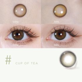 Daily Color Contact Lenses 38 Moisture Content (Option: Sweet Tea Green-250Degree)