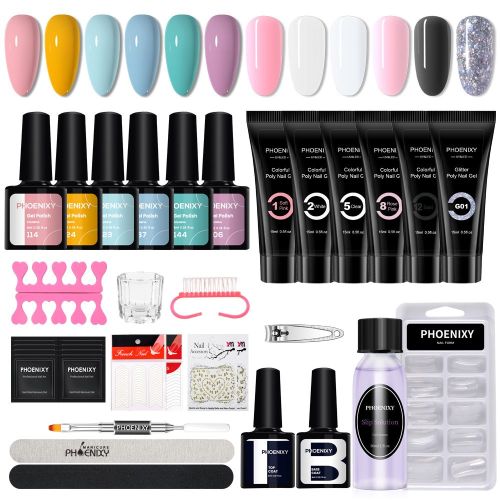 Manicure Set Poly Extension Nail Kit Gel Nails Complete Kit Gel For Extension Semi Permanent UV Varnish Kit Nail Tools Sets Manicure Set Poly Extension Nail Kit Gel Nails Complete Kit Gel For Extension Semi Permanent UV Varnish Kit Nail Tools Sets