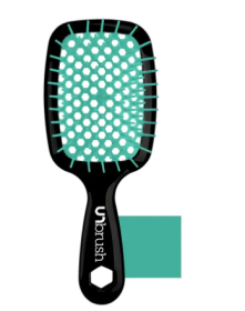 Detangling Hair Brush Wet-Dry Vented Detangling Hair Brush Vented Wet Hair Brush for Women -man Glides Through Tangles Heating Brush for Wet, Thick, C (Color: Green)