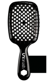 Detangling Hair Brush Wet-Dry Vented Detangling Hair Brush Vented Wet Hair Brush for Women -man Glides Through Tangles Heating Brush for Wet, Thick, C (Color: Black)