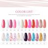 Poly Nail Gel Set 6 PCS Poly UV Gel Set For Nail Extension Finger Quick Building Gel 24 Color Extension Gel Set Manicure Set